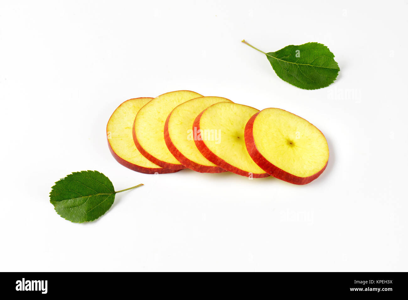 fresh apple slices Stock Photo Alamy