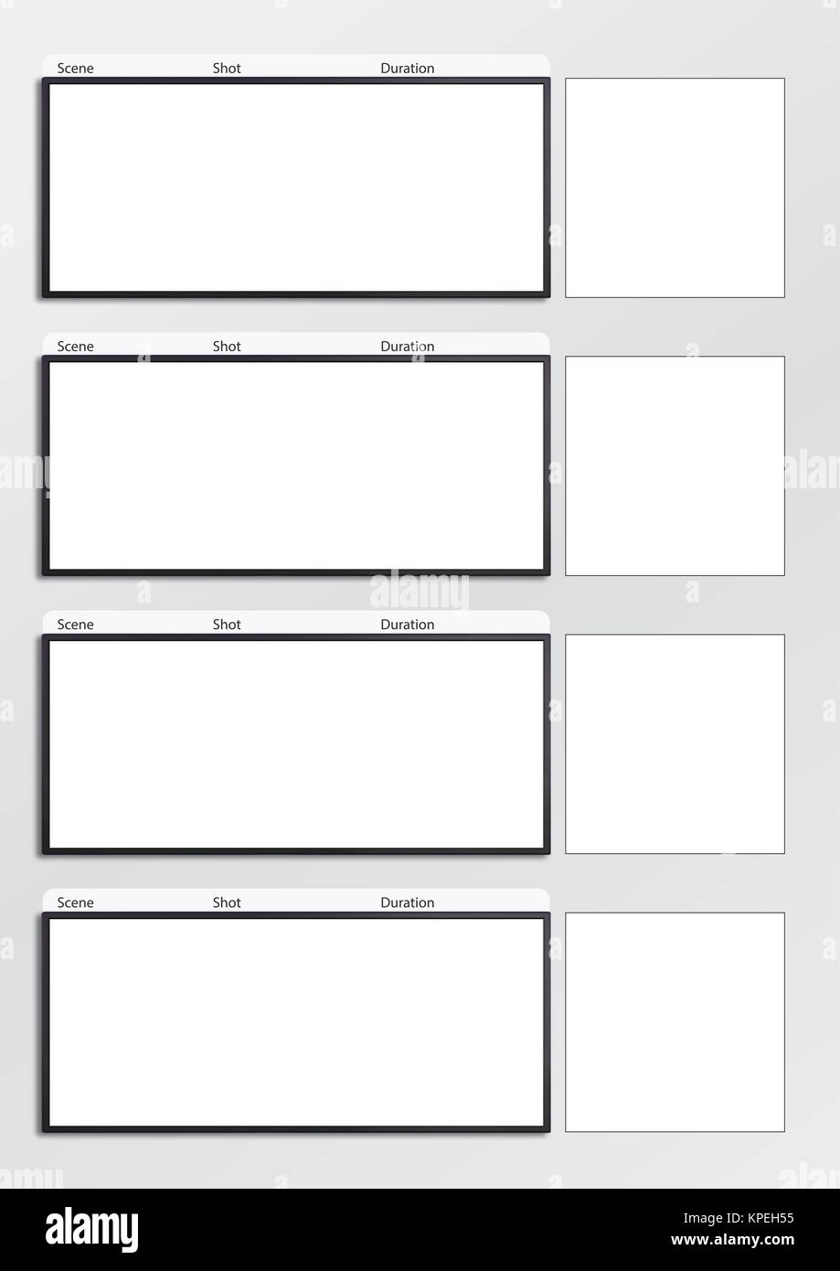 Film storyboard template vertical x4 Stock Photo Alamy Film storyboard template vertical x4 Stock Photo Alamy