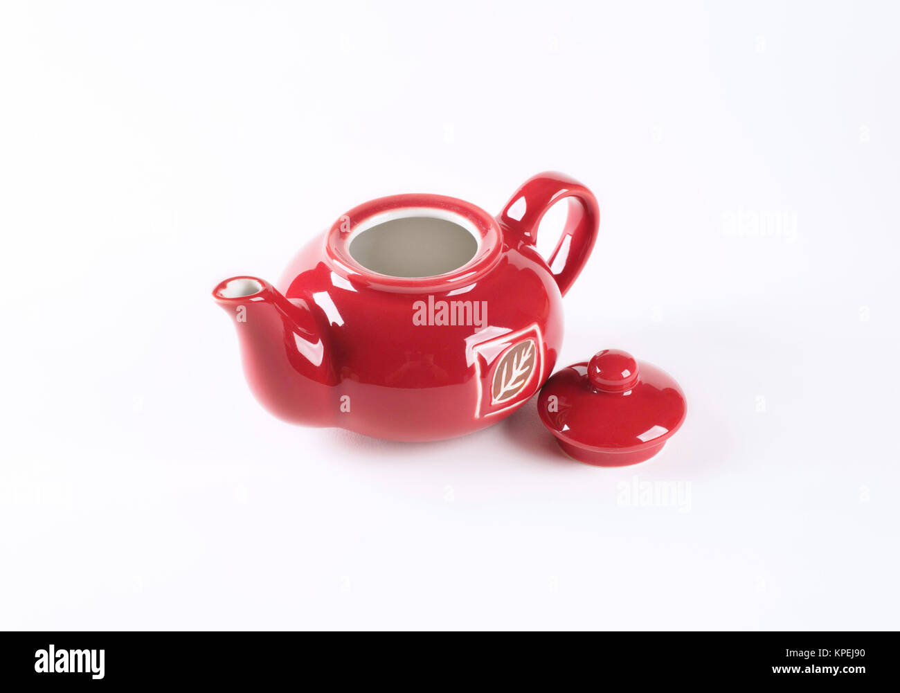 red tea pot Stock Photo Alamy