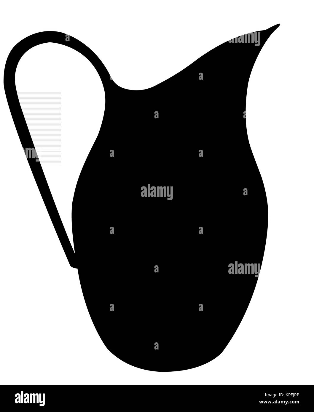 a pot silhouette Stock Photo