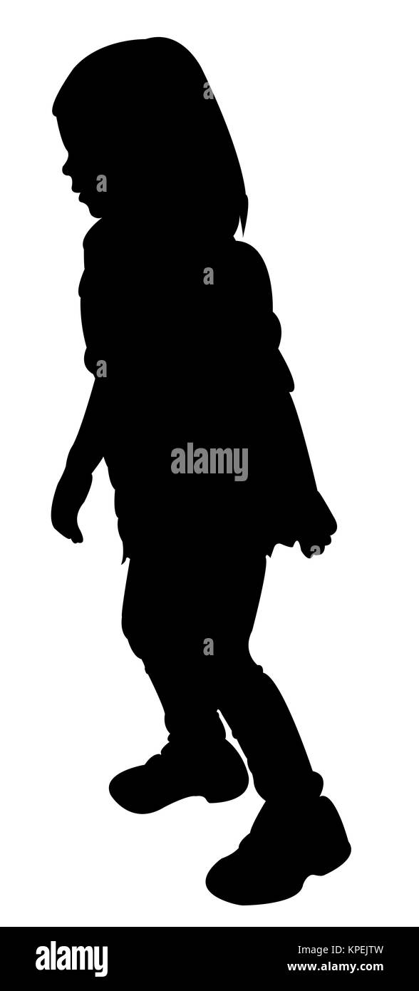 a girl body, silhouette Stock Photo