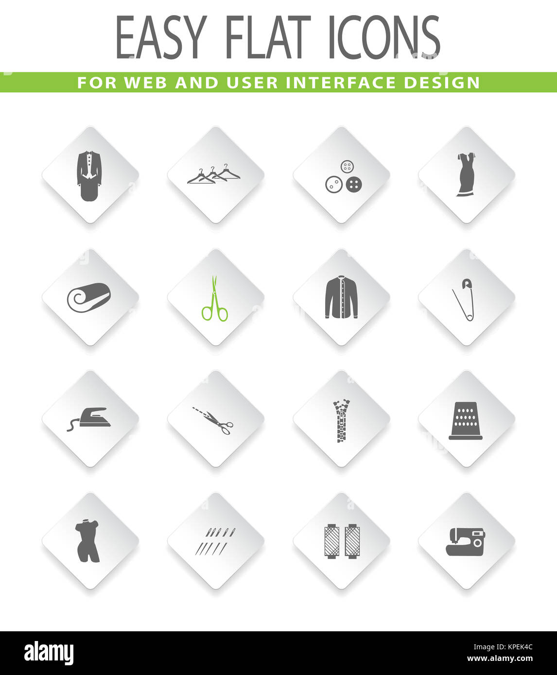 Tailor icons set Stock Photo - Alamy
