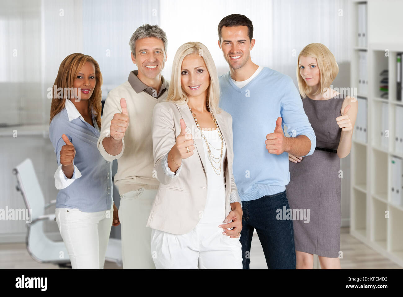Group of happy business people Stock Photo - Alamy