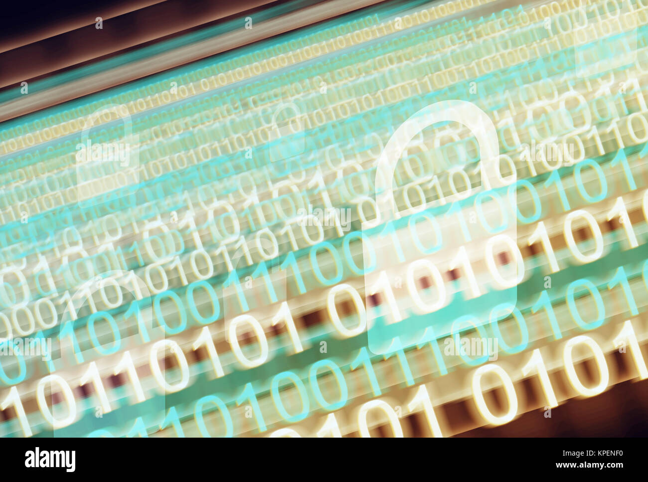 Abstract Digital Security Technologies Background Stock Photo