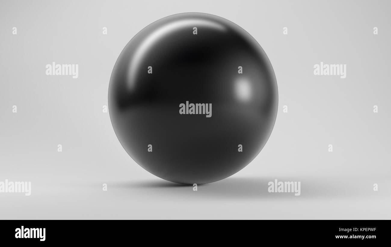 Big black glass sphere Stock Photo Alamy