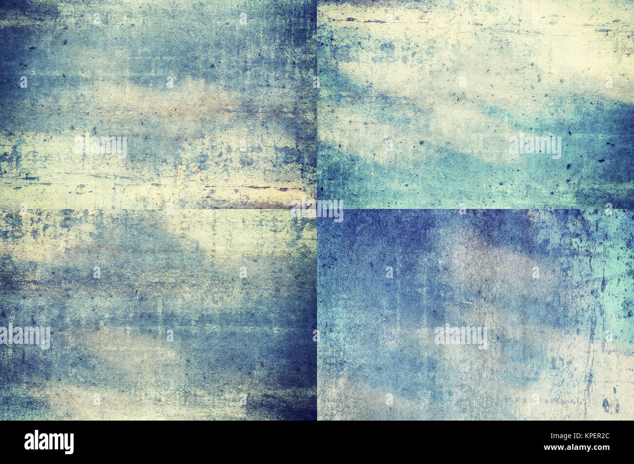 Blue colored grunge texture backgrounds Stock Photo