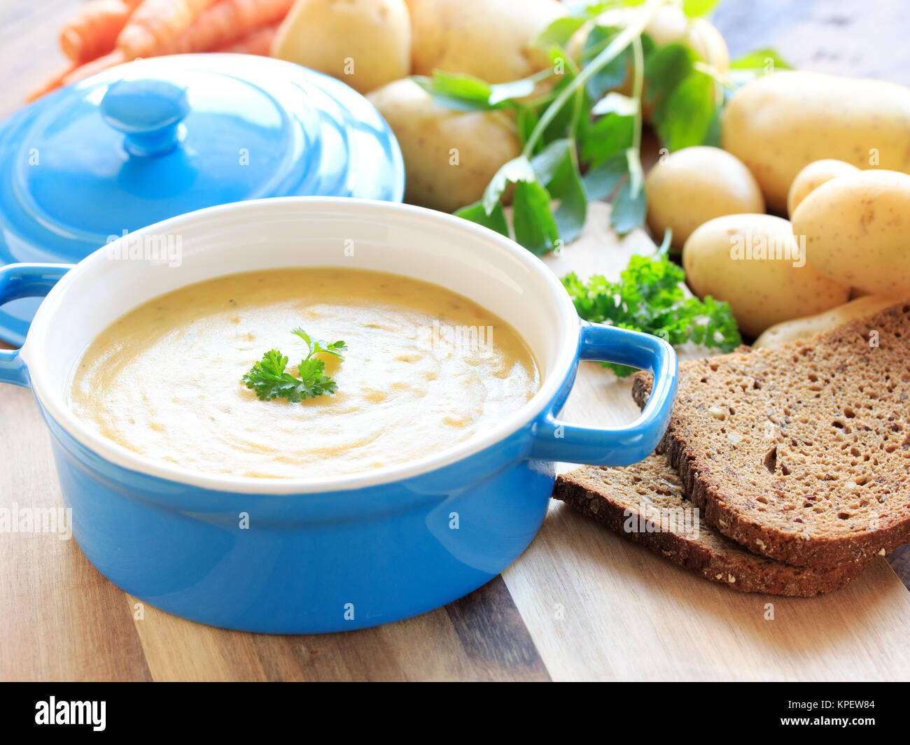 creamy potato soup Stock Photo - Alamy
