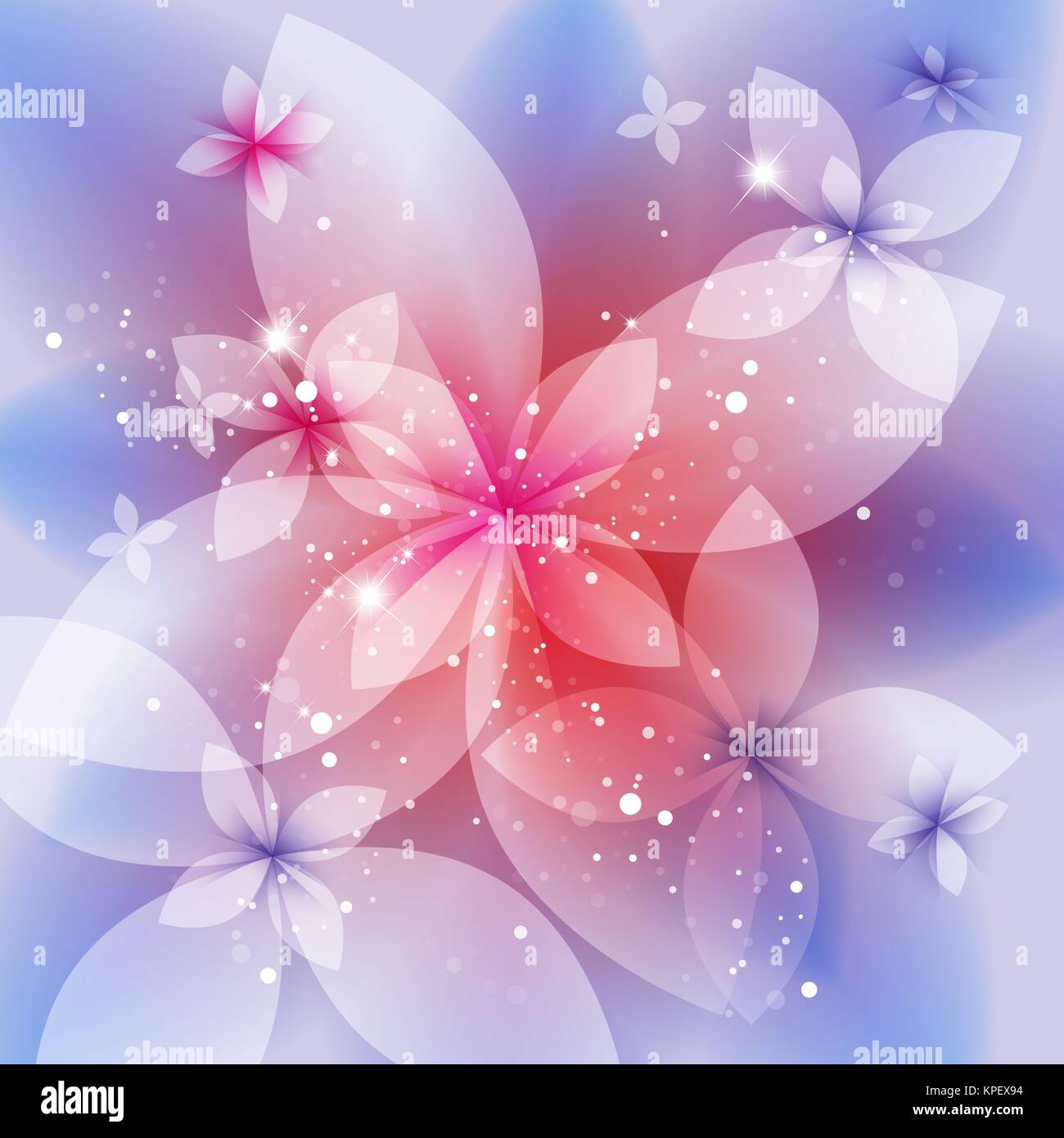 festive floral background, abstract illustration Stock Vector