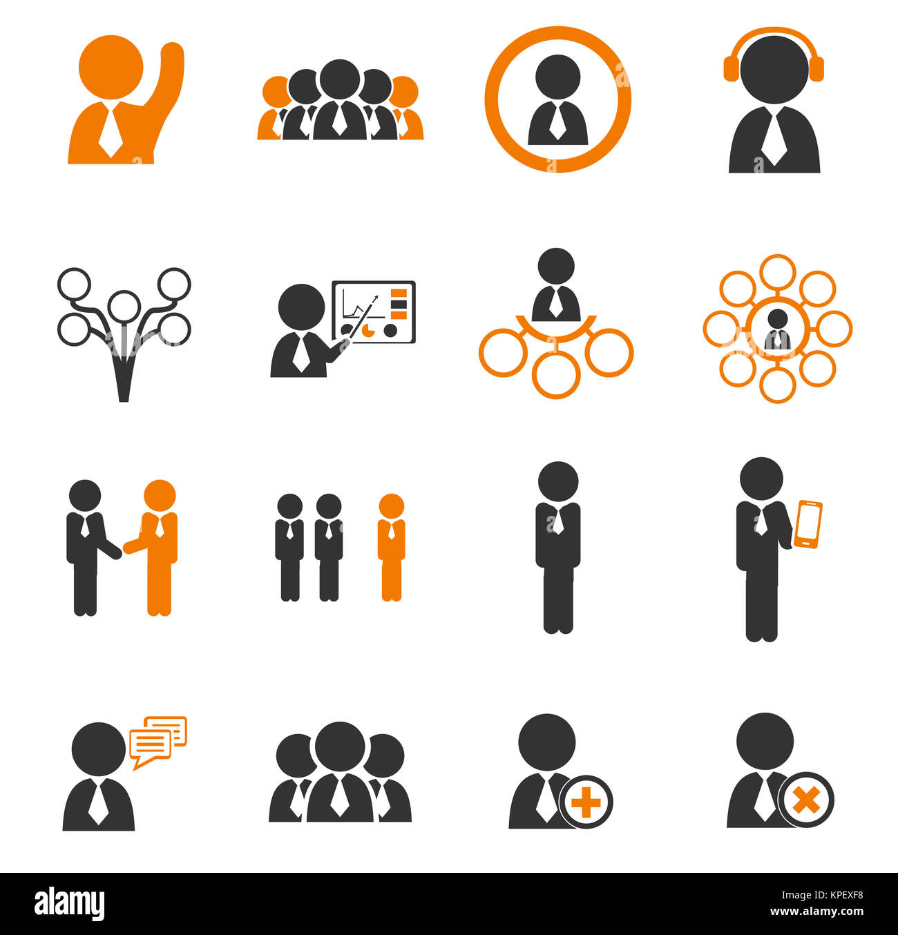 Community icons set Stock Photo - Alamy