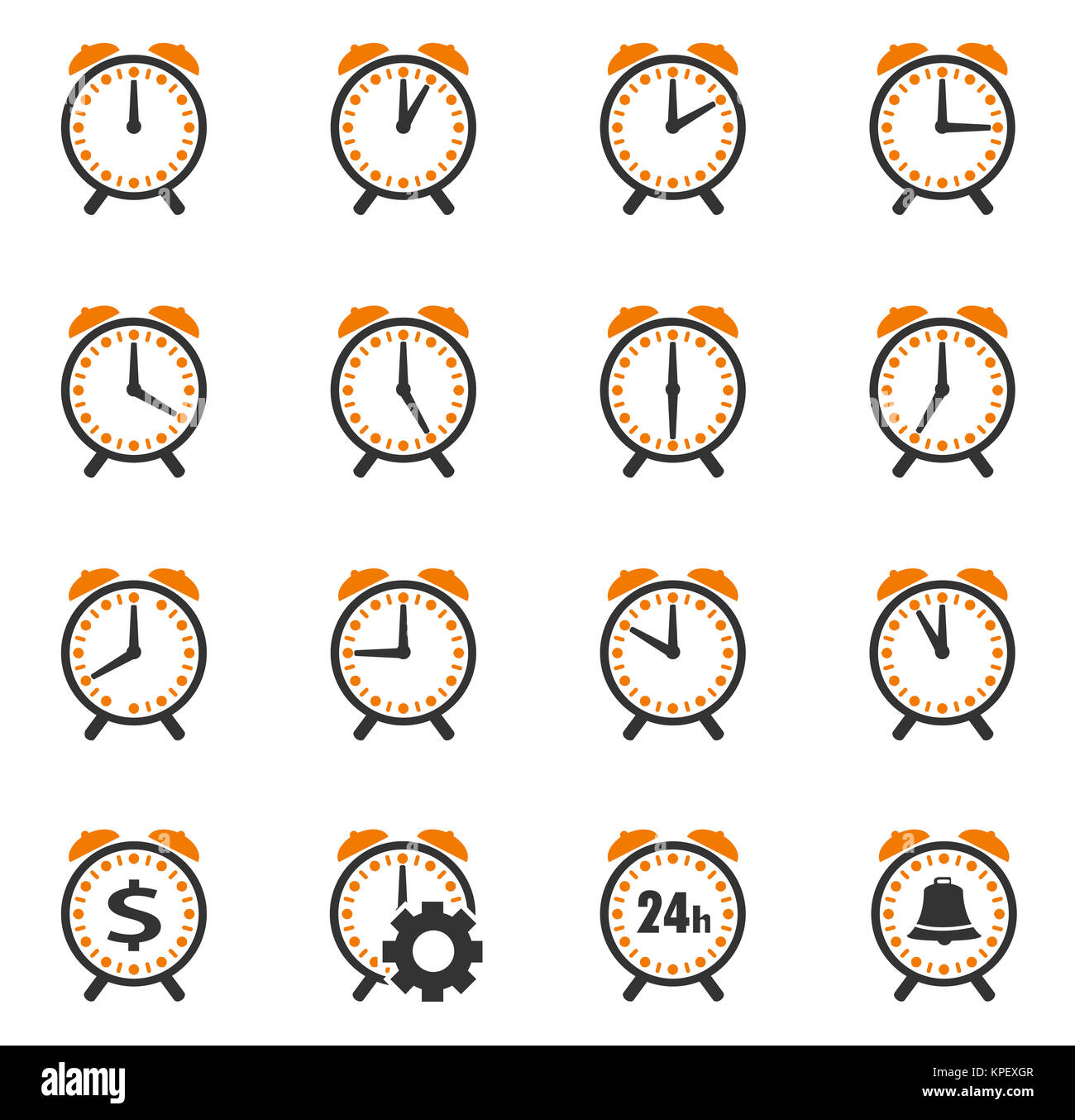 Alarm clock icon Stock Photo Alamy