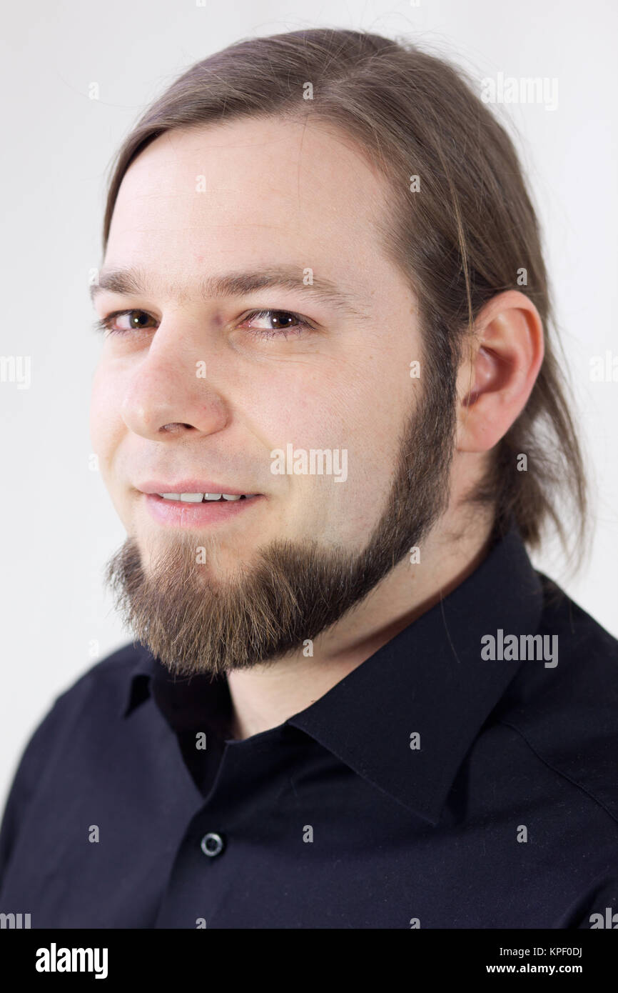 portrait of a young man with beard Stock Photo - Alamy