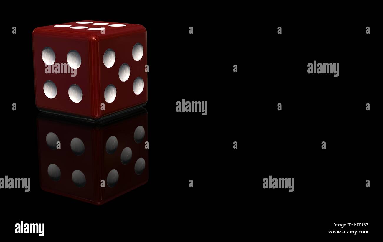 red cubes - on a black background Stock Photo