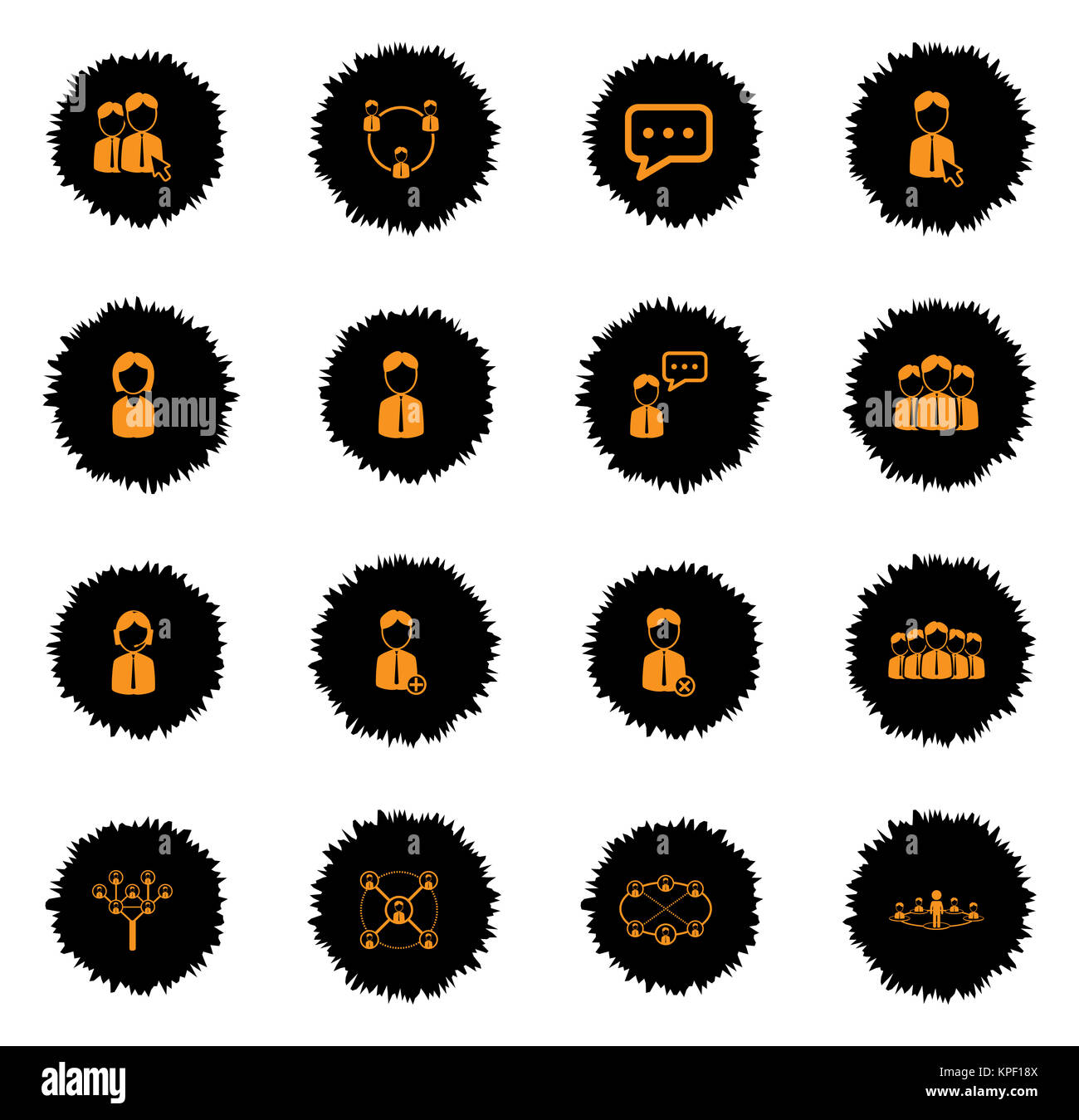 Community simply icons Stock Photo - Alamy