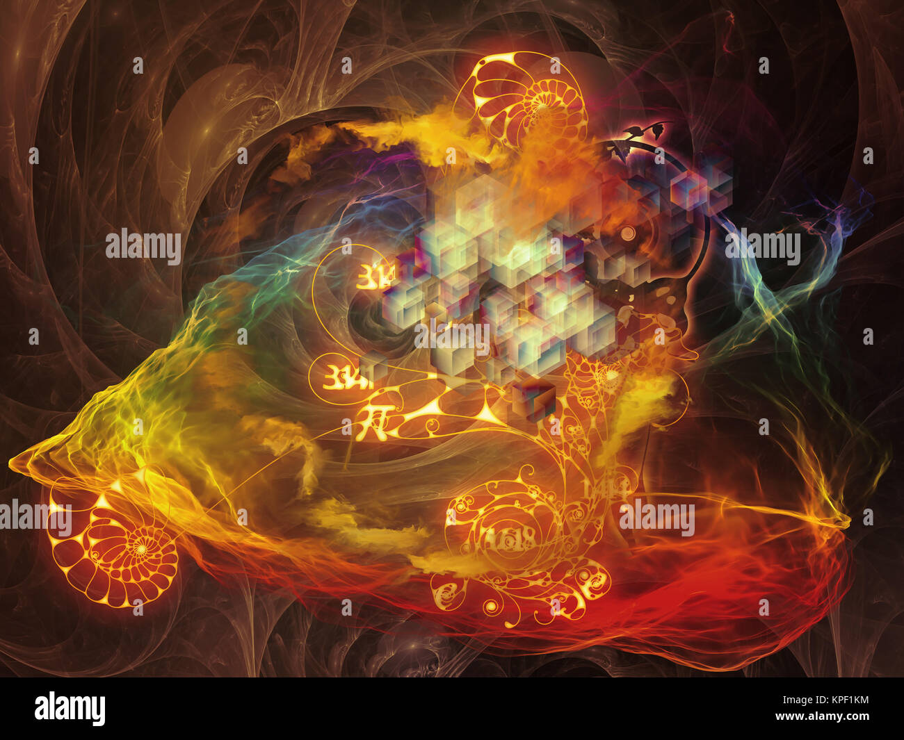 Perspectives of Math Visualization Stock Photo - Alamy