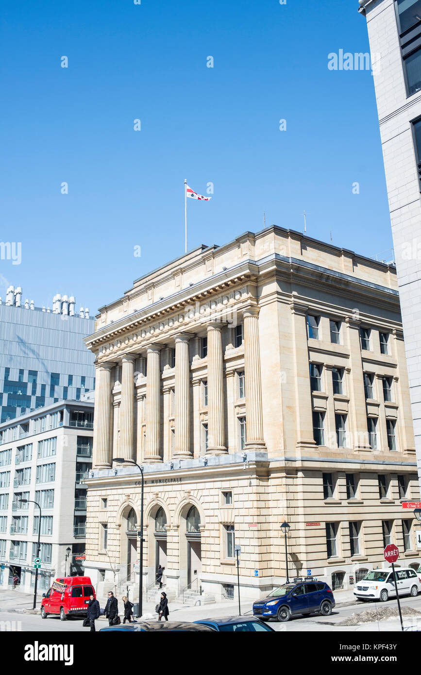 Cour Municipale building, Montreal Stock Photo Alamy