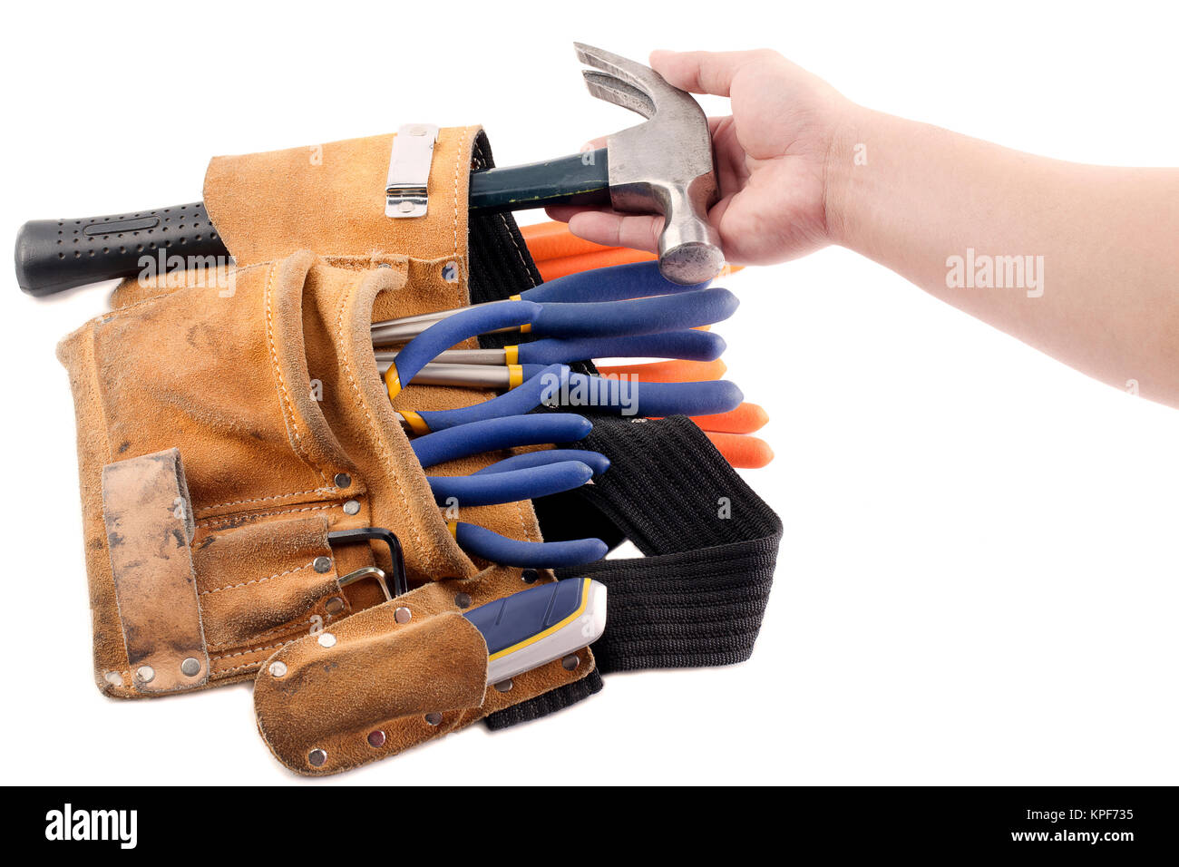 construction tool belt Stock Photo Alamy