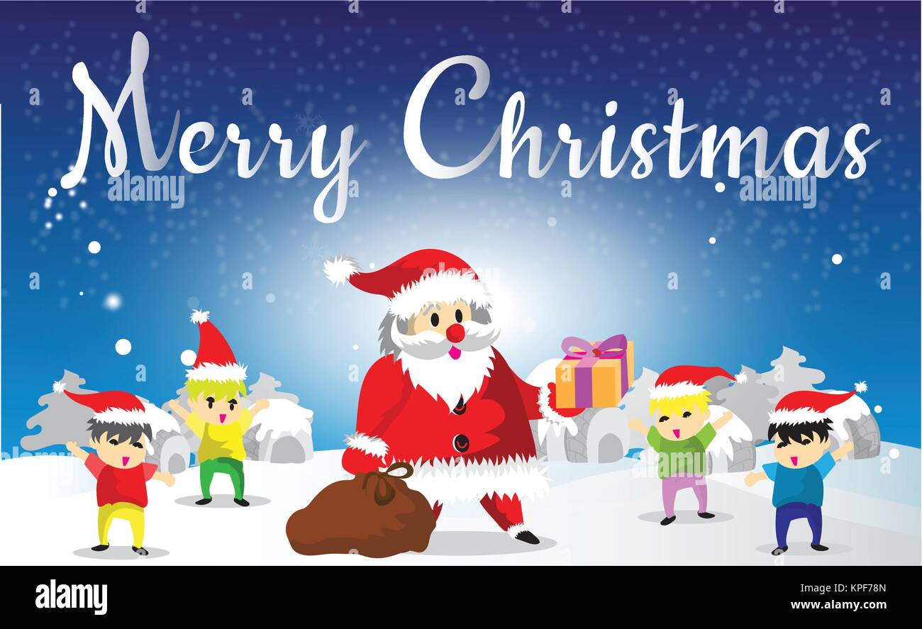 Set Santa claus Christmas Collection vector illustrations Stock Vector ...
