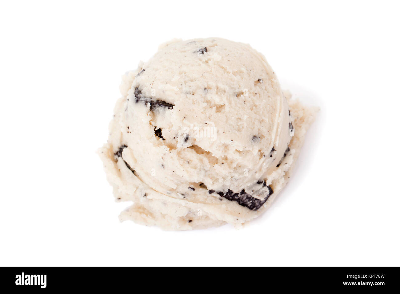 scoop of cookies and cream ice cream Stock Photo Alamy