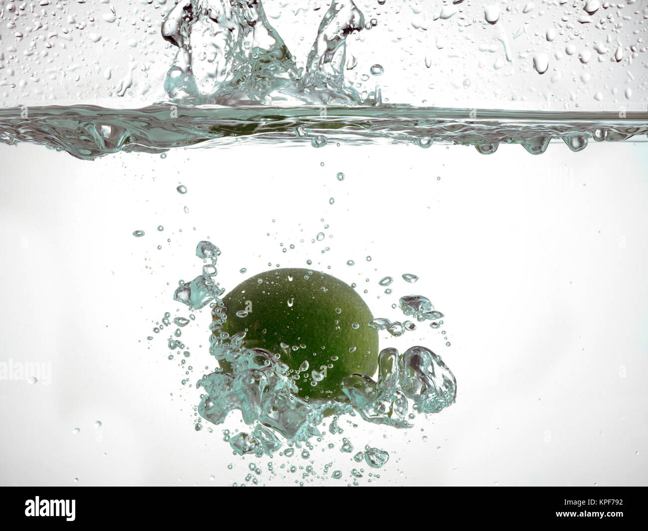 sinking lime in water Stock Photo Alamy