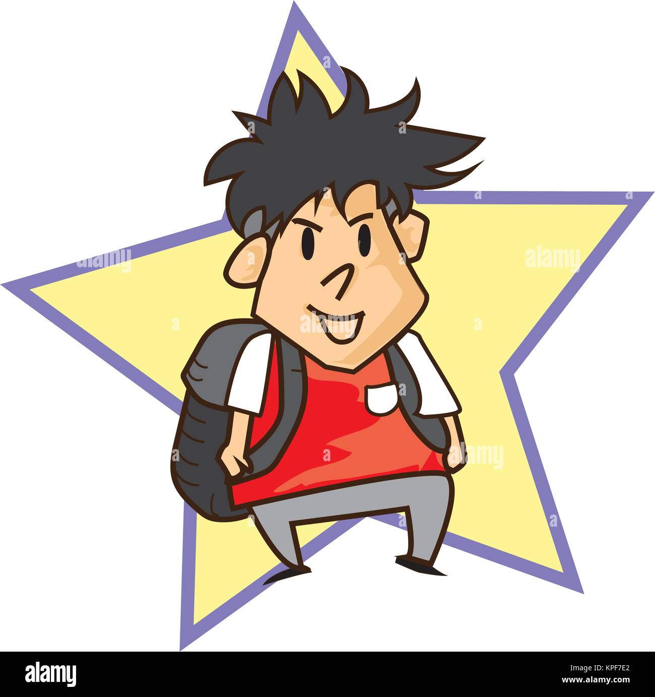 The Boy character design illustration vector Stock Vector Image & Art ...