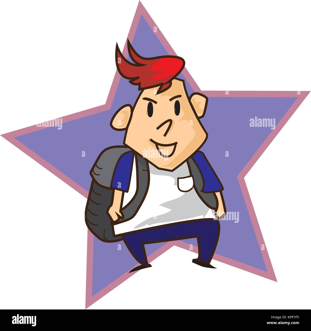 The Boy character design illustration vector Stock Vector Image & Art ...