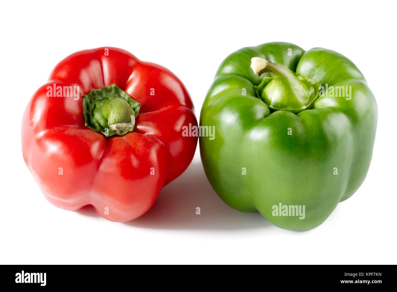 red and green bell peppers Stock Photo - Alamy