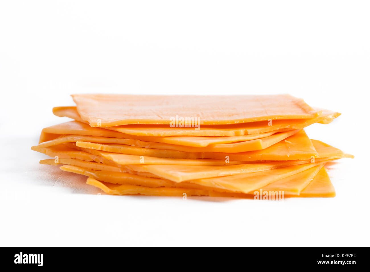 slices of cheddar cheese Stock Photo Alamy