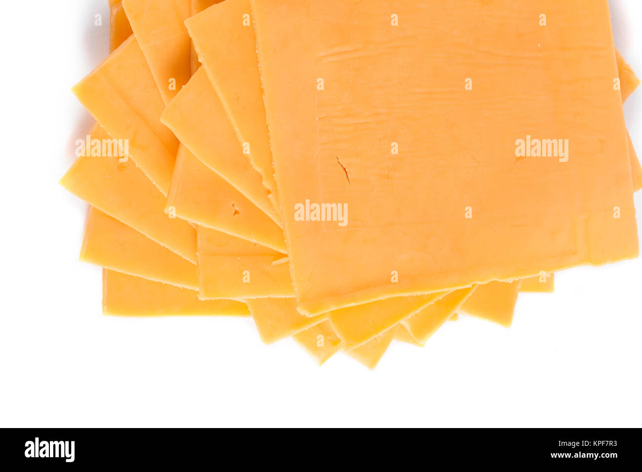 slices of cheddar cheese Stock Photo Alamy