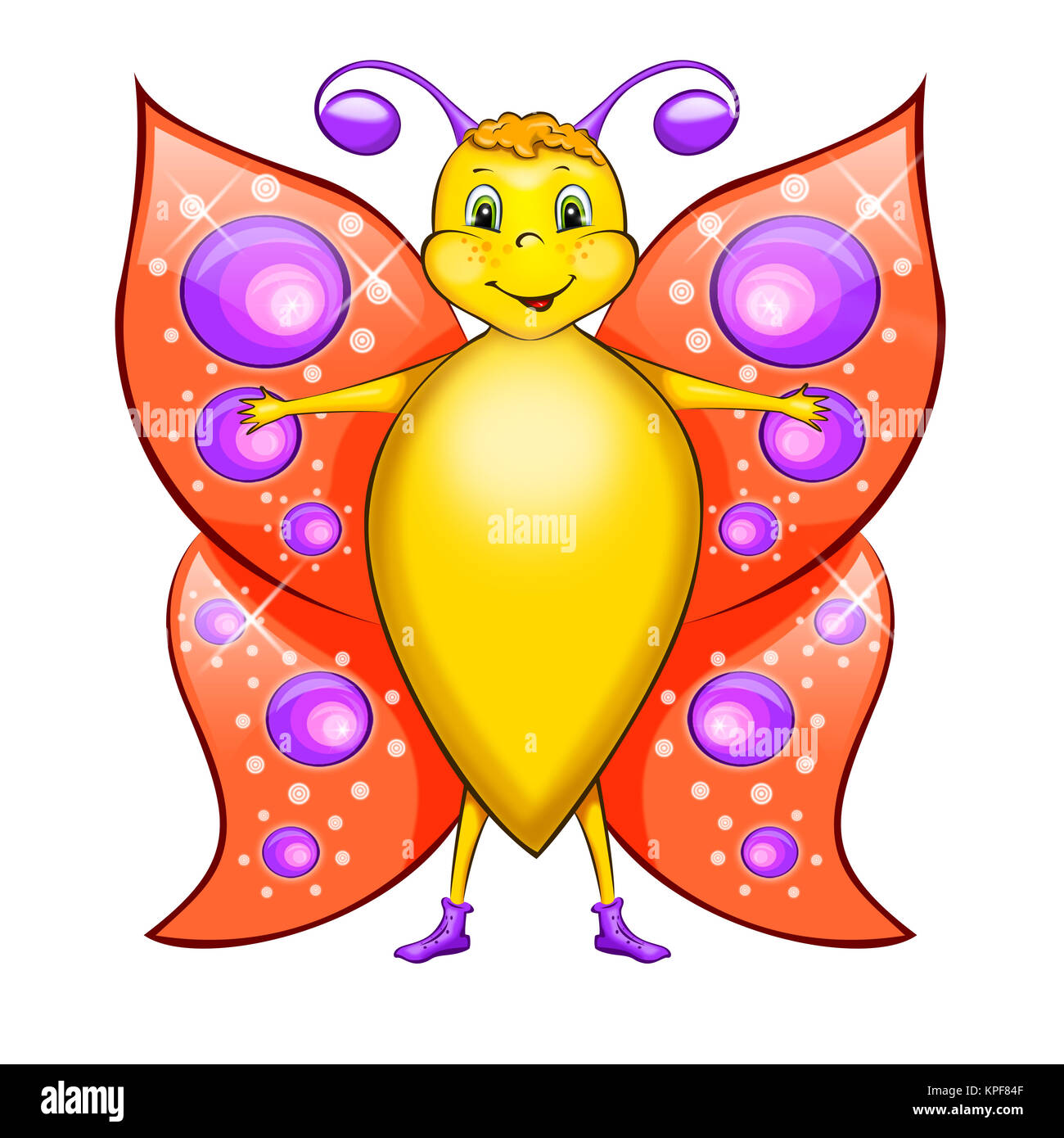 Butterfly cartoon drawing hi-res stock photography and images - Alamy