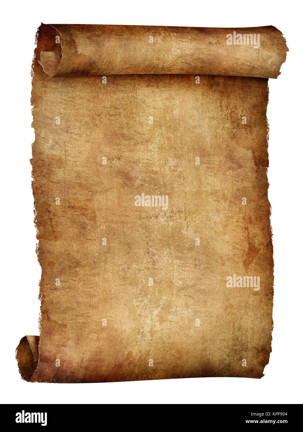 Scroll of Old Paper. Texture Background. Computer Graphics Stock Photo