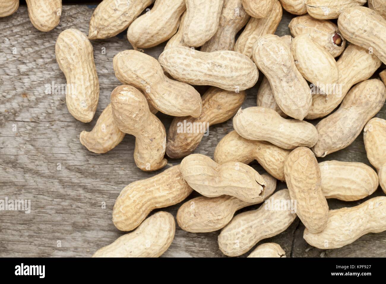 dry organic peanuts Stock Photo