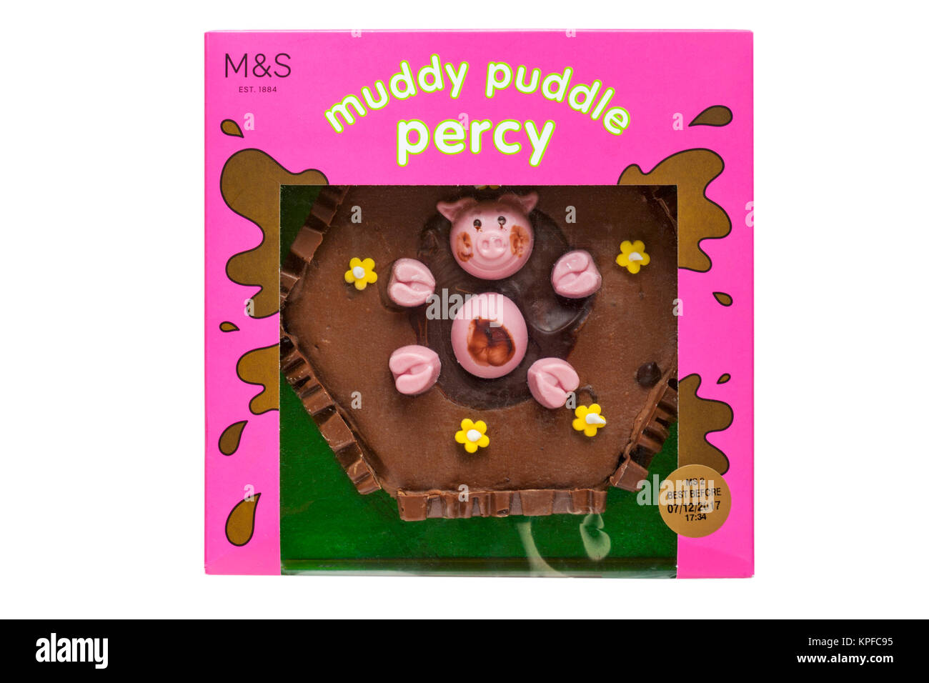 Muddy puddle percy chocolate cake Cut Out Stock Images & Pictures