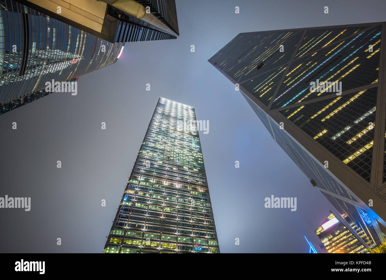 low angle view of skyscrapers in Shenzhen,China Stock Photo - Alamy