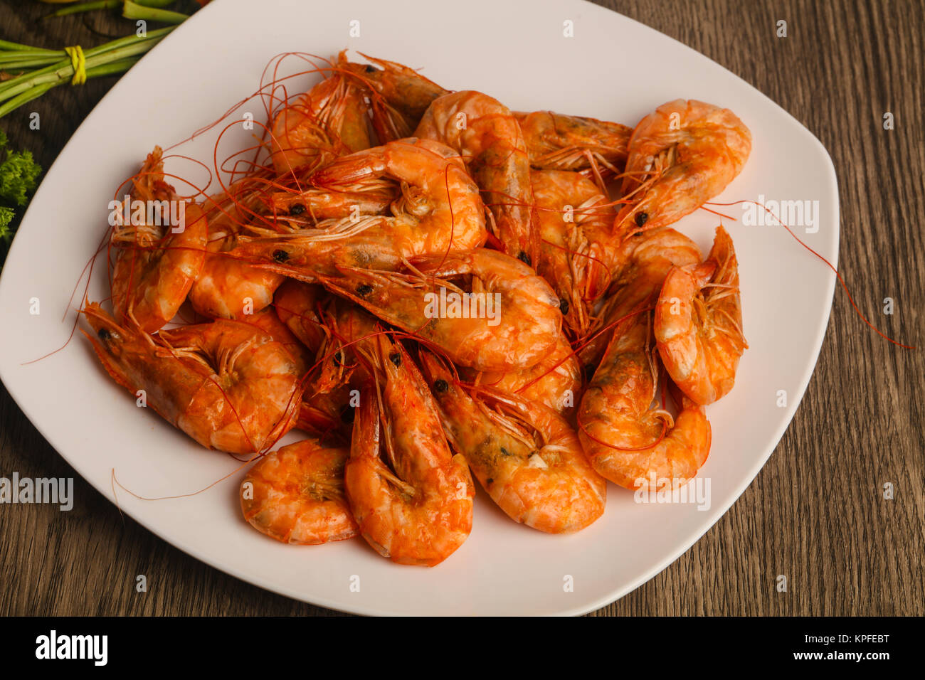 Boiled Prawn Boiled prawns in the bowl - ready for eat Stock Photo - Alamy