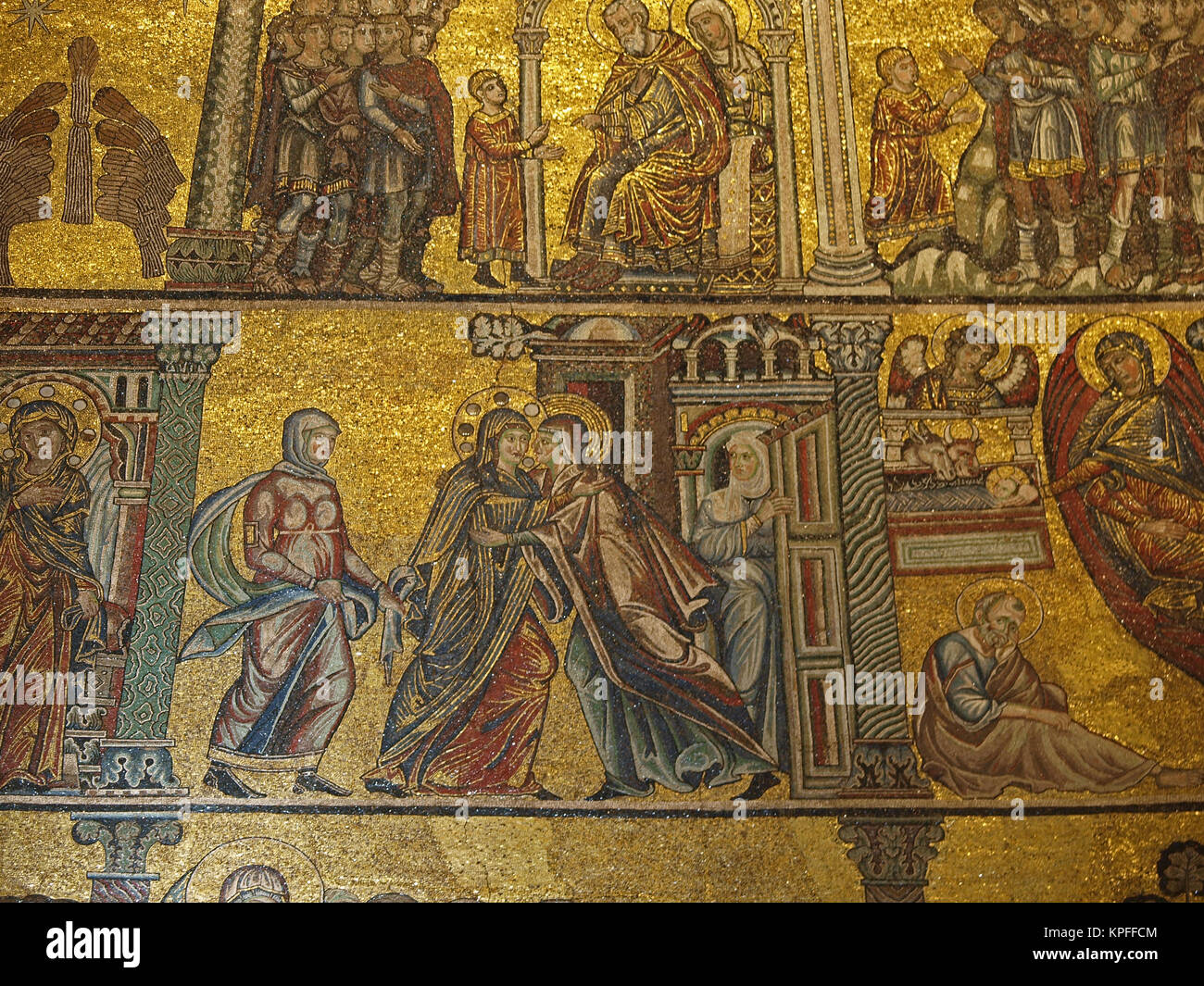 Baptistery of Florence - View of the mosaic ceiling Stock Photo