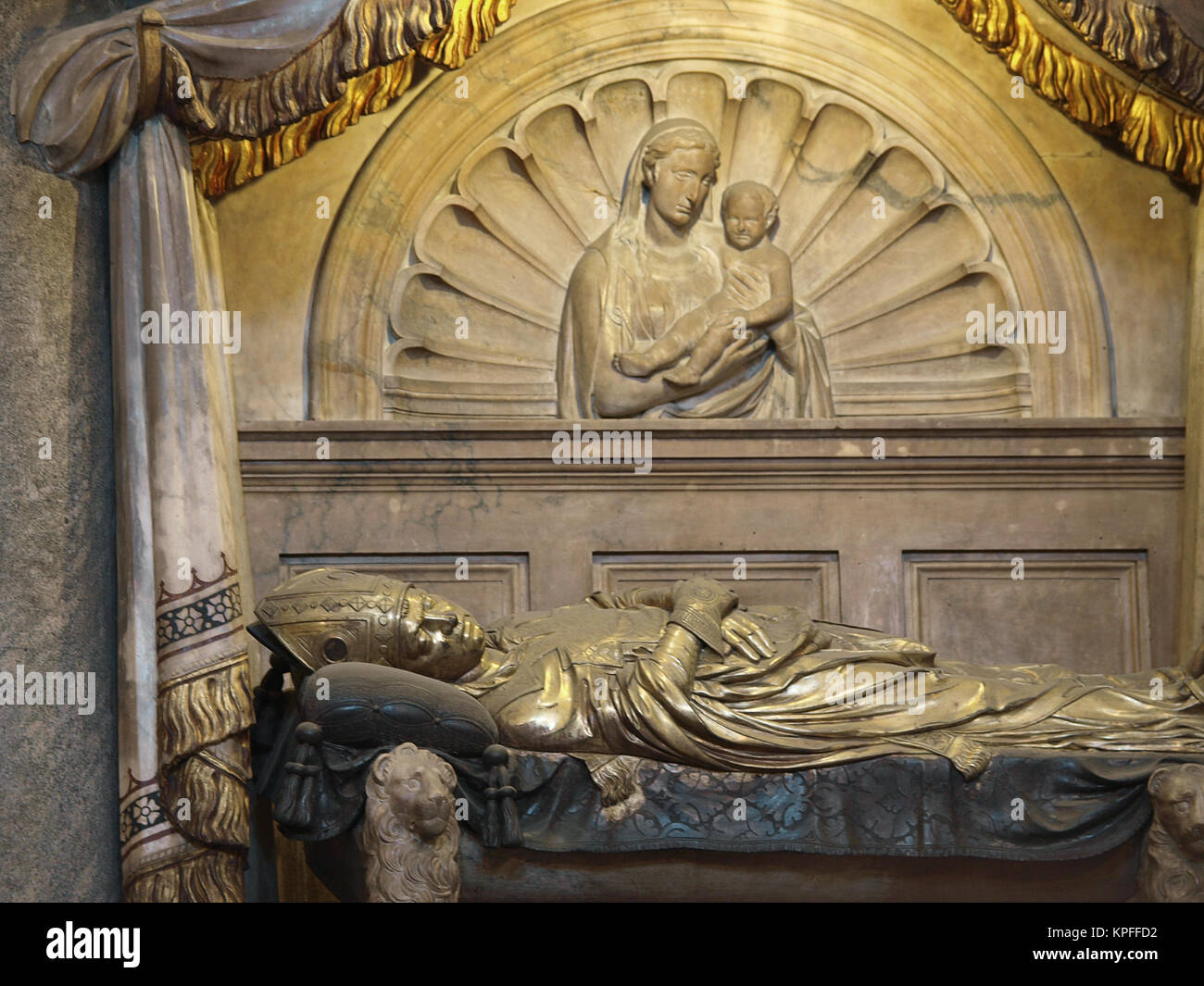 Florence - Baptistery, Tomb of Antipope John XXIII Stock Photo