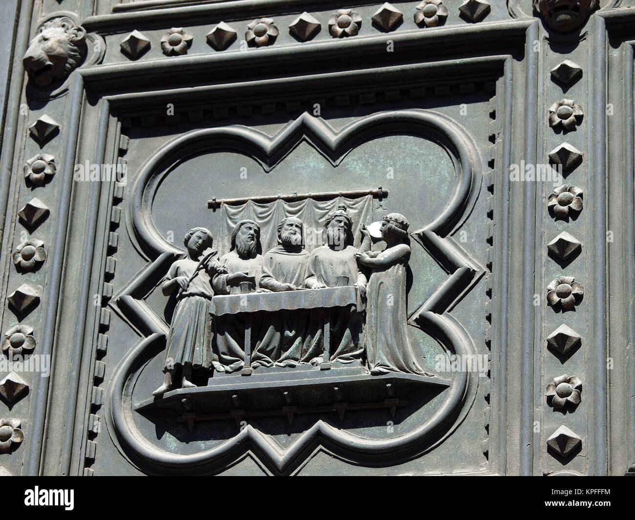 Florence Baptistery South Portal By Andrea Pisano 1336