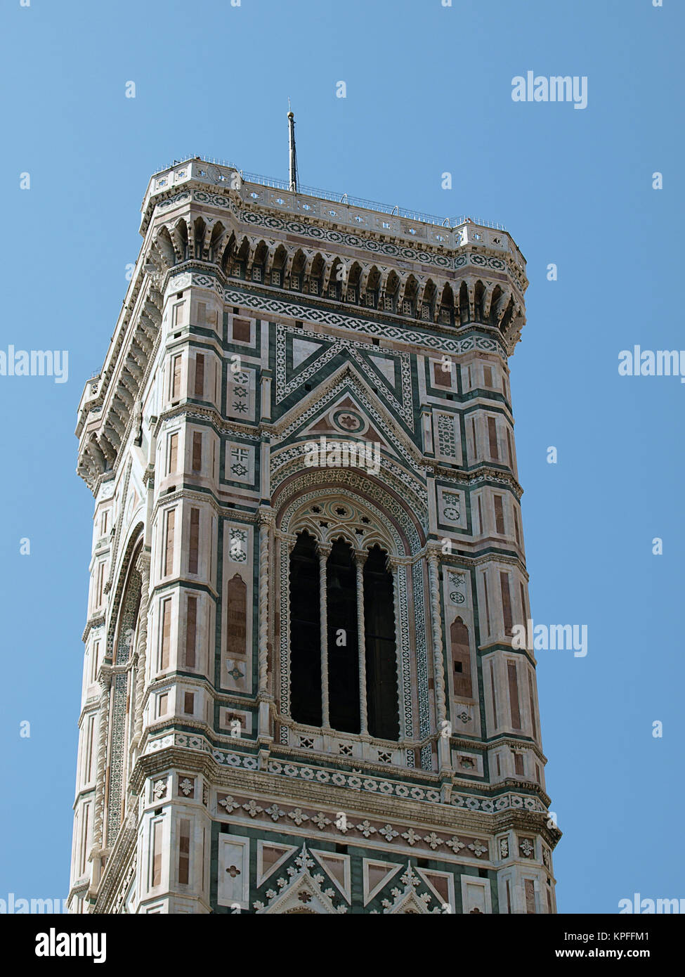 View of the Giotto's bell tower - Florence Stock Photo