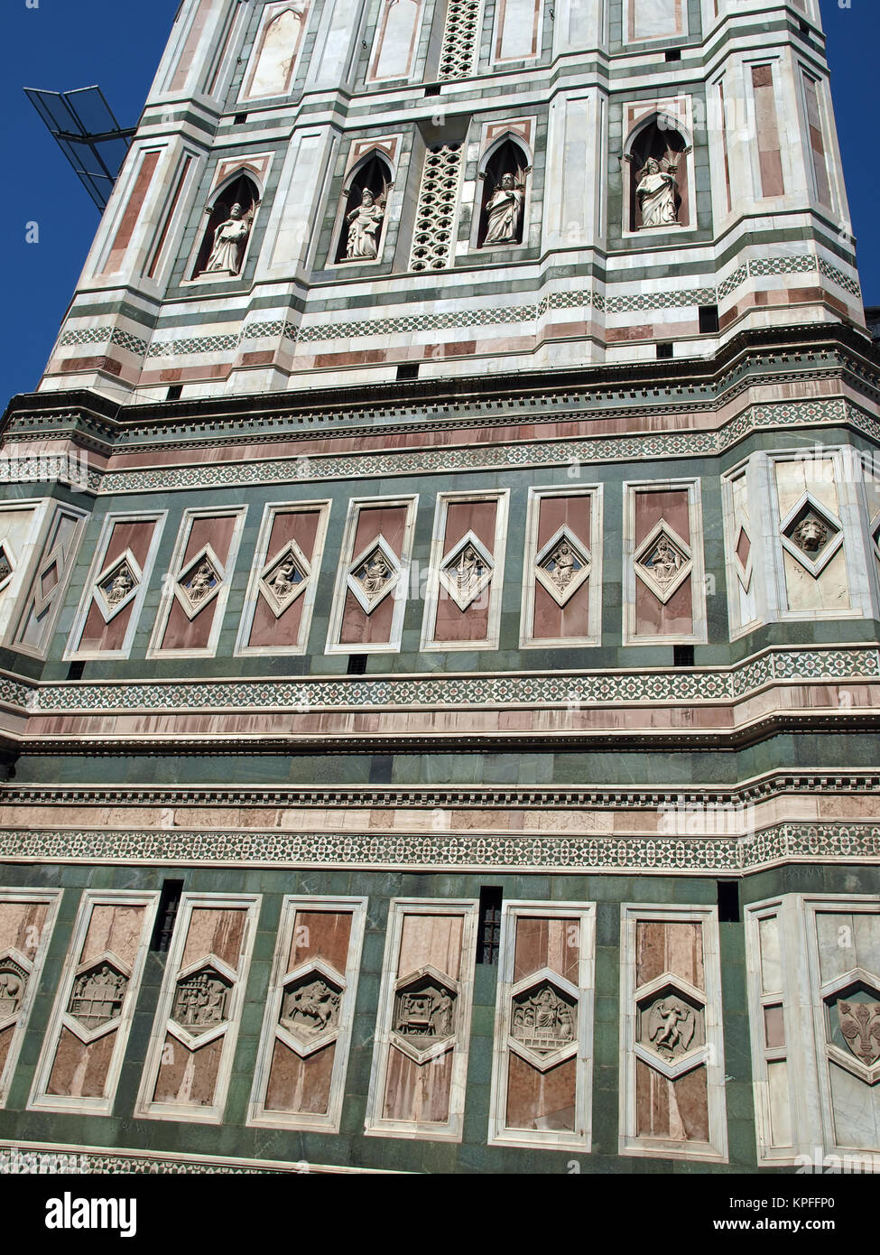 View of the Giotto's bell tower - Florence Stock Photo
