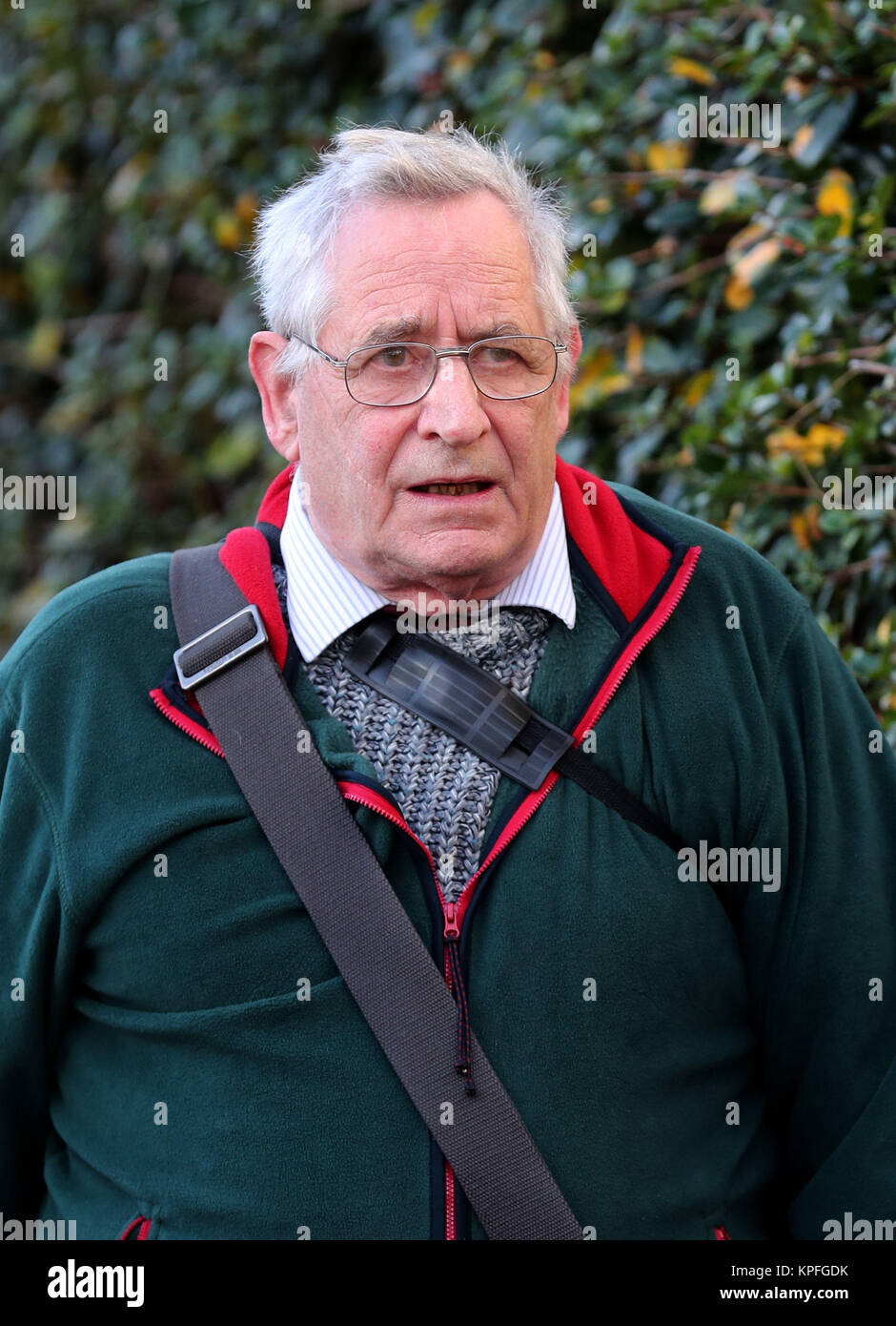 Peter Webb, who used to teach at Christ&Otilde;s Hospital School in Horsham, West Sussex, arrives at Hove Crown Court for sentencing after he pleaded guilty to 11 counts of indecent assault on three boys who were pupils at the school dating back to the 1970s and 1980s. Stock Photo