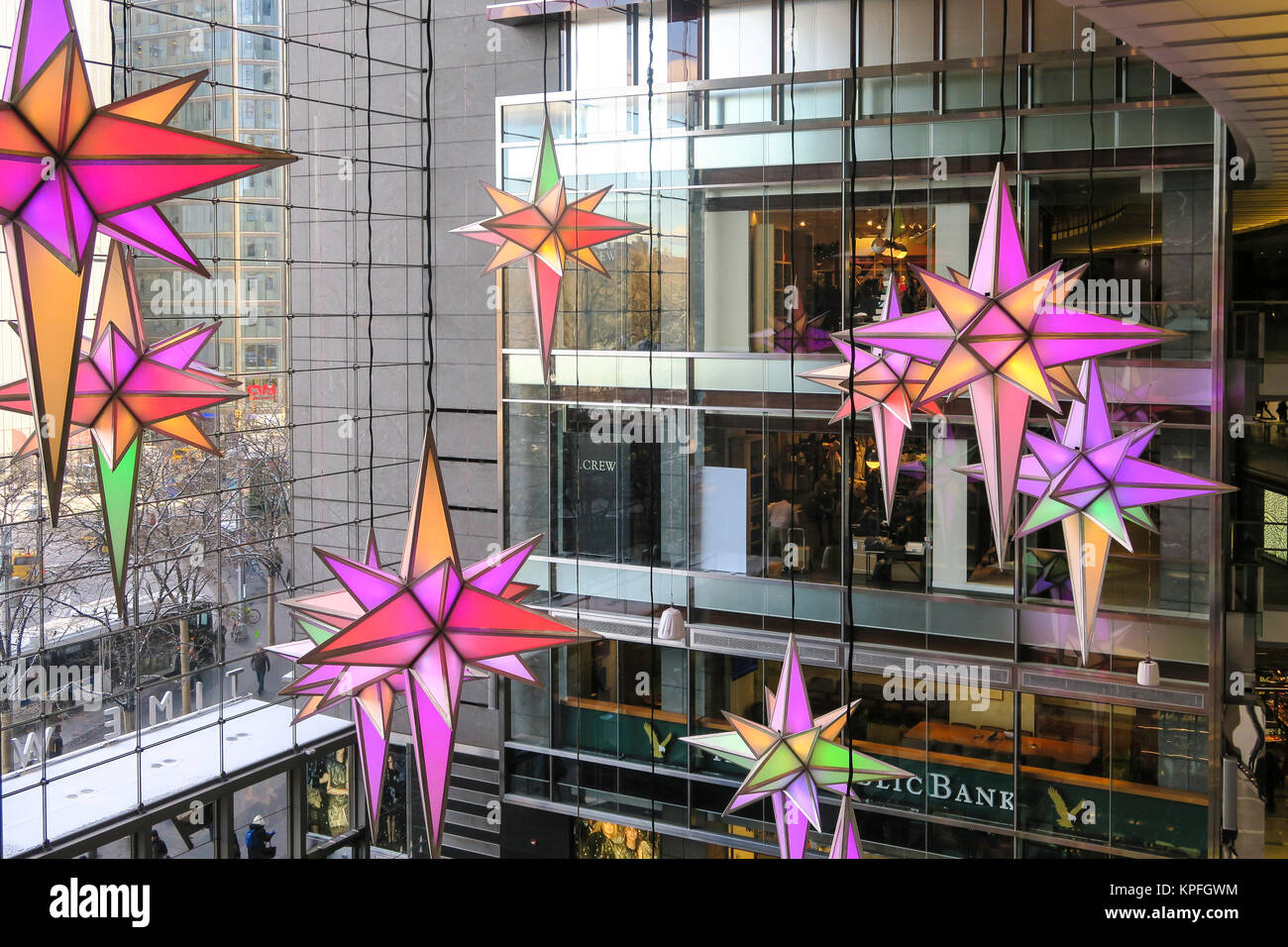 Time Warner Center Decorated for the Holiday Season, Columbus Circle