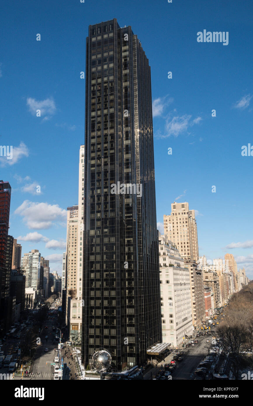 Trump International Hotel and Tower at Columbus Circle, NYC, USA Stock Photo
