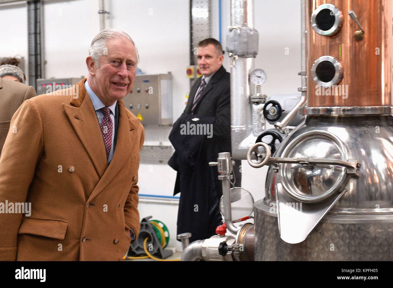 The Prince of Wales during a tour of the Ramsbury Estate in Wiltshire