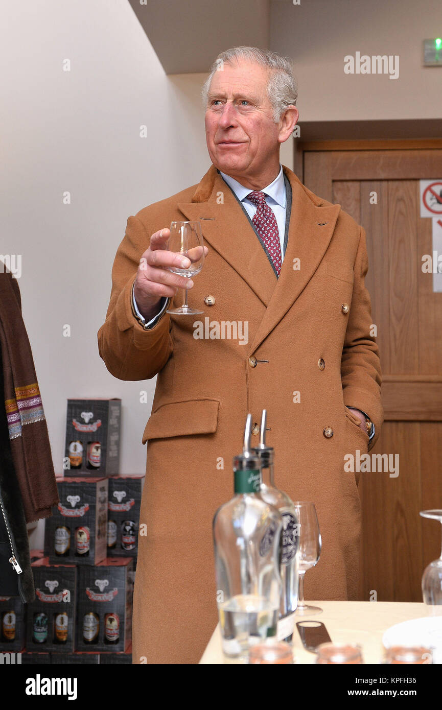 The Prince of Wales during a tour of the Ramsbury Estate in Wiltshire