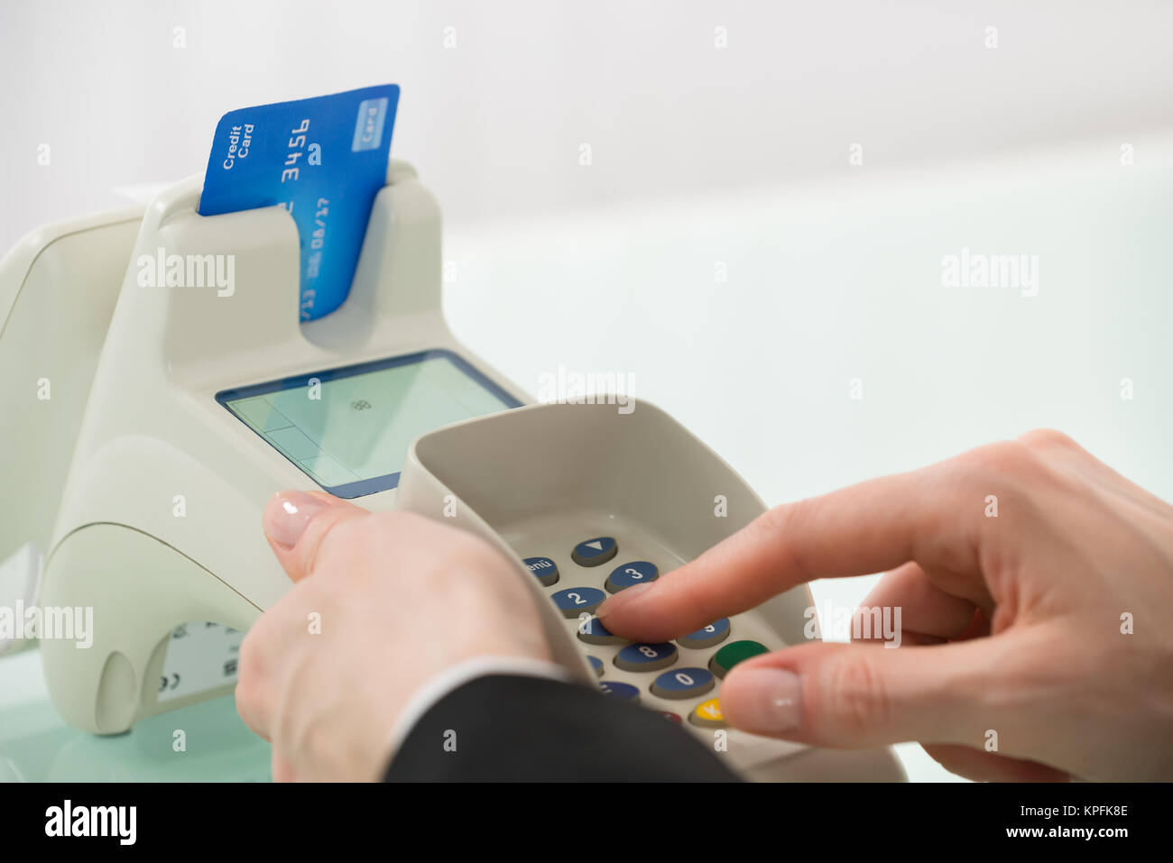 Chip And Pin Credit Card Machine High Resolution Stock Photography and