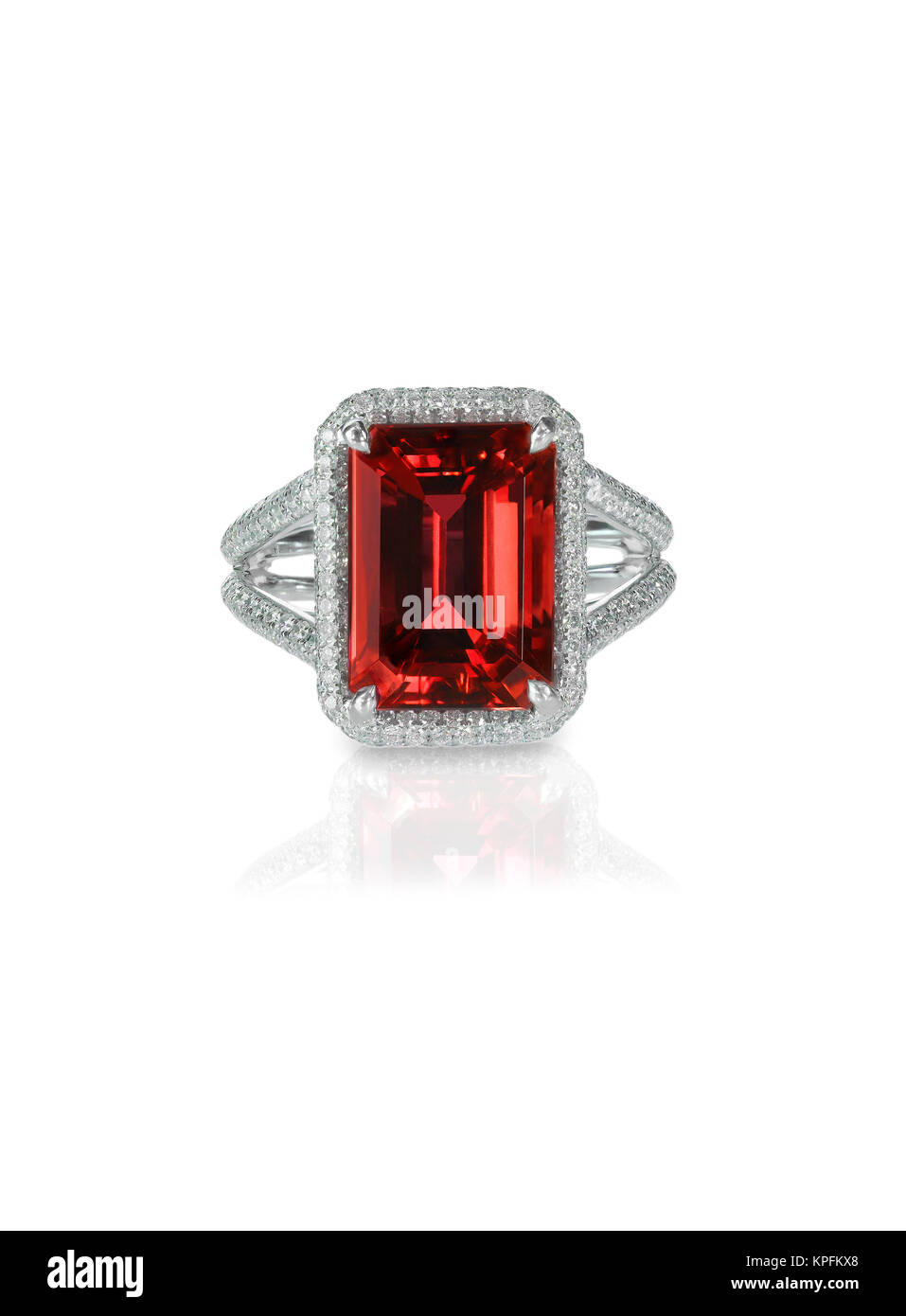 red stone ring design