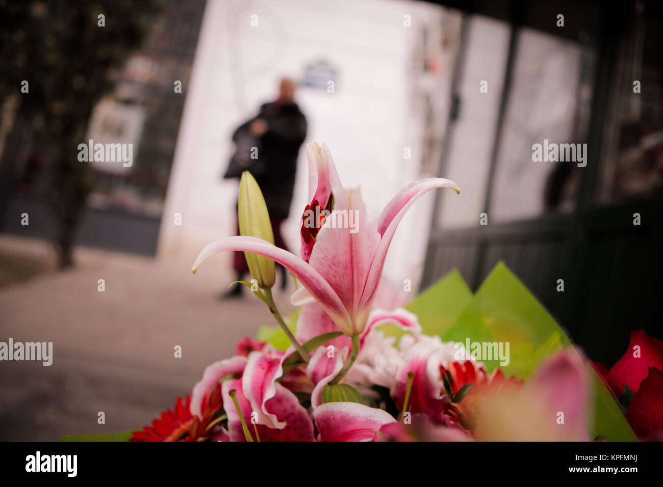 Street flowers market Stock Photo Alamy