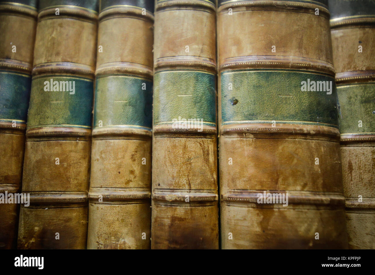 Antique law books in a library Stock Photo Alamy