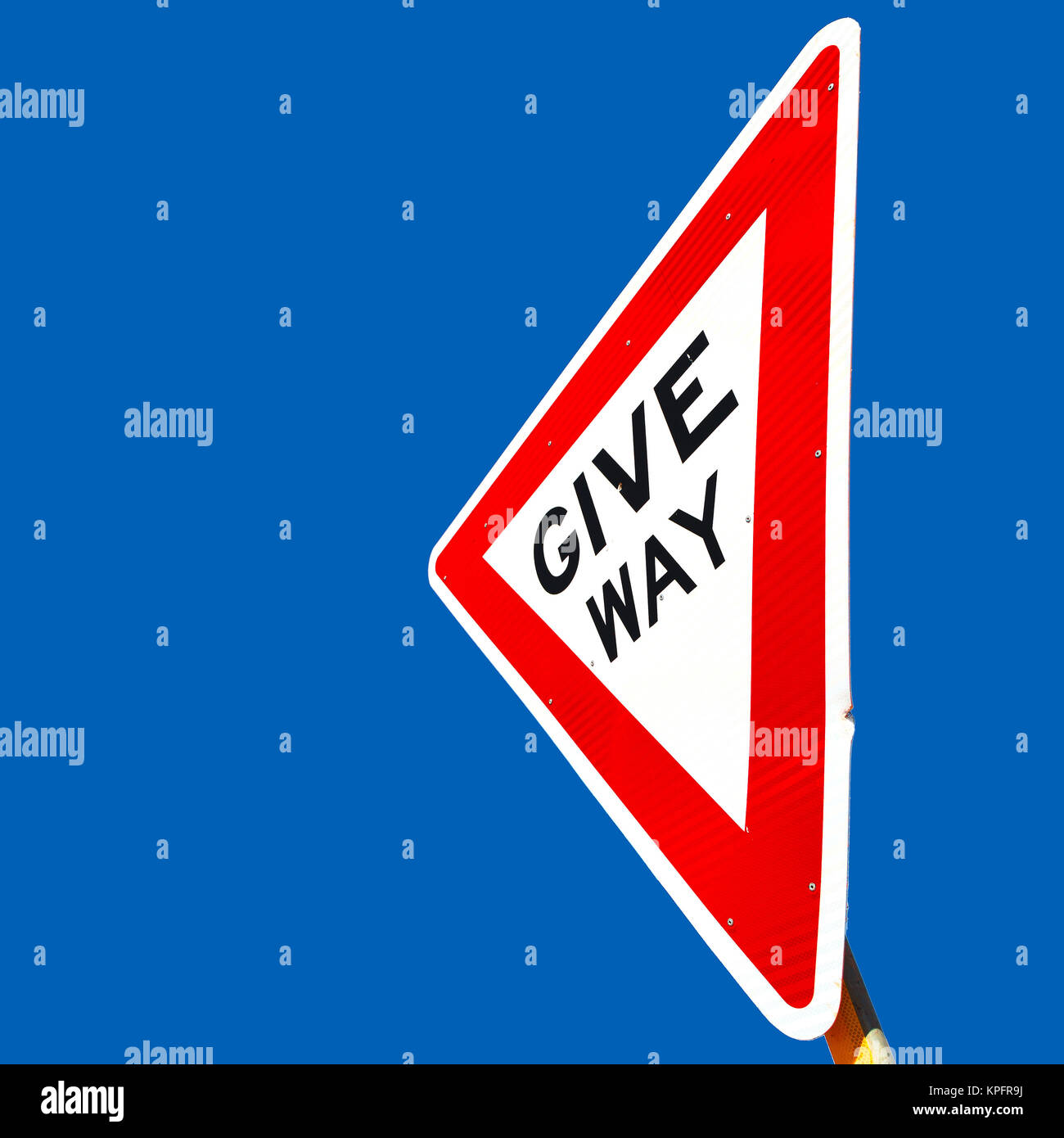 in australia the road street signal of give way Stock Photo Alamy