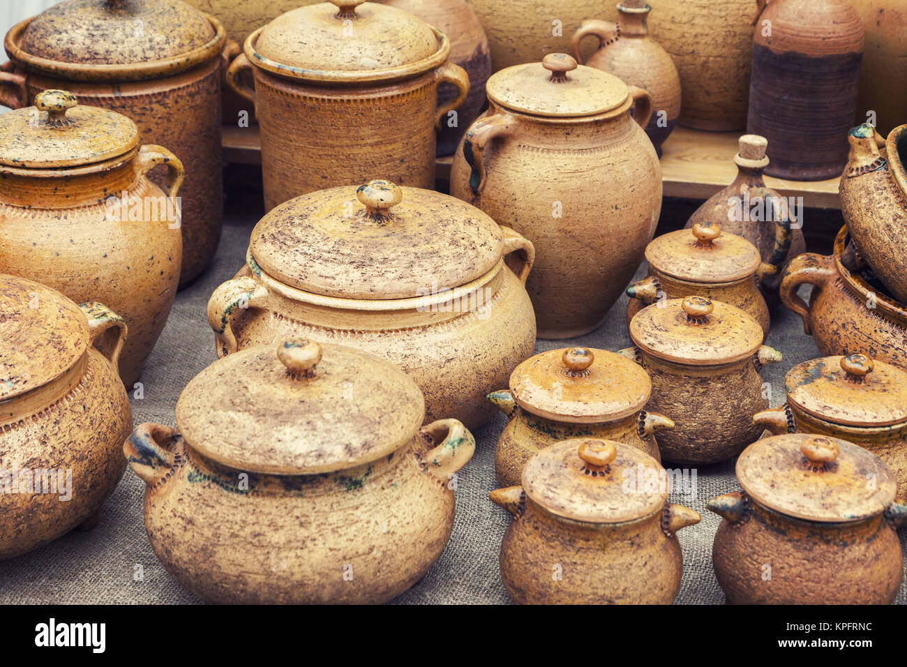 Traditional handmade pottery Stock Photo Alamy